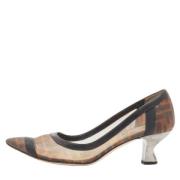 Pre-owned Leather heels Fendi Vintage , Beige , Dames