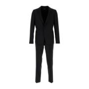 Midnight Blue Wool Suit Z Zegna , Blue , Heren