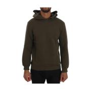 Groene Hoodie Katoen Elegant Stijl Daniele Alessandrini , Green , Here...