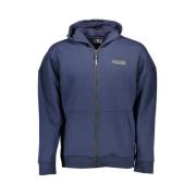 Blauw Hoodie met Contrastdetails Plein Sport , Blue , Heren