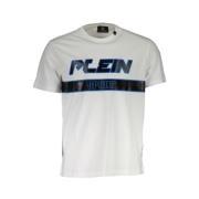 Klassiek Katoenen T-shirt Plein Sport , White , Heren