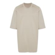 Biologisch Katoen Parel Grijs Jersey T-shirt Rick Owens , Beige , Here...