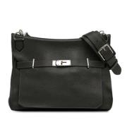 Pre-owned Leather crossbody-bags Hermès Vintage , Black , Dames