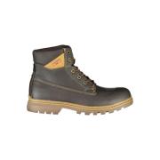 Robuuste bruine veterschoenen met contrastdetails Carrera , Brown , He...