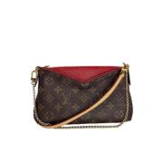 Pre-owned Canvas louis-vuitton-bags Louis Vuitton Vintage , Brown , Da...