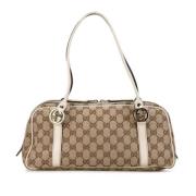 Pre-owned Canvas totes Gucci Vintage , Beige , Dames