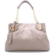 Pre-owned Leather totes Salvatore Ferragamo Pre-owned , Gray , Dames