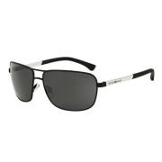 Zwarte Frame Zonnebril Ea2033 309487 Emporio Armani , Black , Unisex