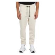 Sportbroek van stretchstof met logo Boss , Beige , Heren