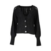 Elegante zwarte vest met contrastdetails Guess , Black , Dames