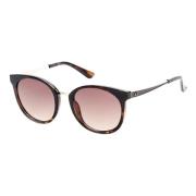 Stijlvolle zonnebril in Havana/Brown Shaded Guess , Brown , Dames