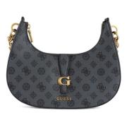 Schoudertas met logo print Guess , Gray , Dames