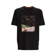 Klassieke T-shirt voor mannen Hugo Boss , Black , Heren