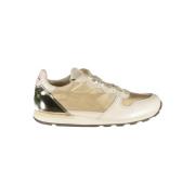 Beige Vetersneakers met Contrasterende Details Diadora , Beige , Dames