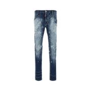 Cool Guy Sketch Denim Jeans Dsquared2 , Blue , Heren