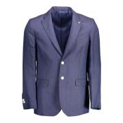 Elegante Blauwe Linnenjas voor Mannen Gant , Blue , Heren