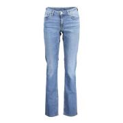 Blauwe Slim-Fit Gewassen Jeans Gant , Blue , Dames