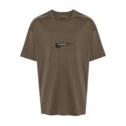 Militair Groen Logo T-shirt Givenchy , Green , Heren