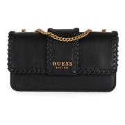 Decoratieve Schoudertas Guess , Black , Dames