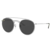 Ronde Double Bridge Zonnebril Ray-Ban , Gray , Unisex