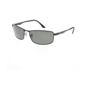 Sportieve Vierkante Gepolariseerde Zonnebril Ray-Ban , Black , Unisex