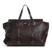 Klassieke Duffle Tas The Bridge , Brown , Dames