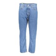 Blauwe Katoenen 5-Pocket Jeans voor Vrouwen Levi's , Blue , Dames