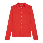 Reguliere jerseyblouse Marc O'Polo , Red , Dames