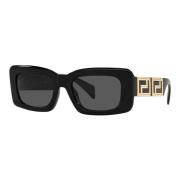 Zwart/Donkergrijs Zonnebril Versace , Black , Dames