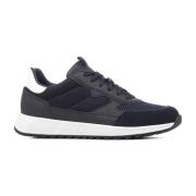 Blauwe Sneakers voor Mannen Geox , Blue , Heren