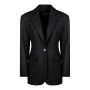 Elegante Zwarte Blazer Pinko , Black , Dames