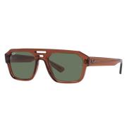 Moderne 3D Detail Zonnebril Ray-Ban , Brown , Unisex