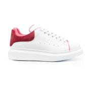 Geperforeerde Wit/Roze Sneakers Alexander McQueen , White , Dames