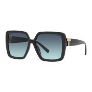 Zwart/Blauw Getinte Zonnebril Tiffany , Black , Dames