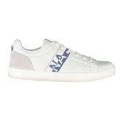 Witte Vetersneakers met Logo-Accent Napapijri , White , Heren