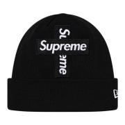 Limited Edition Cross Box Logo Beanie Supreme , Black , Unisex