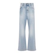 Katoenen wijde pijpen jeans Balmain , Blue , Heren