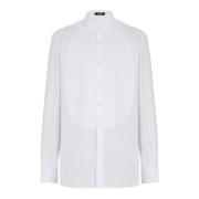 Vleugelkraag Plastron Overhemd Balmain , White , Heren