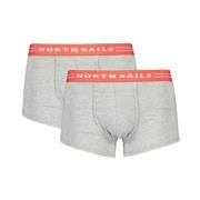 Grijze Katoenen Boxershorts North Sails , Gray , Heren