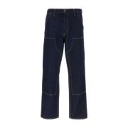 Dubbele Knie Denim Broek Carhartt Wip , Blue , Heren