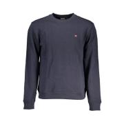 Blauw Geborduurd Sweatshirt Napapijri , Blue , Heren