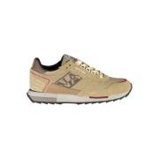 Beige Sports Sneakers met Contrastdetails Napapijri , Beige , Heren