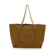 Bruine Ella Tote Tassen Tory Burch , Brown , Dames