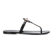 Platte Teenslippers Tory Burch , Black , Dames