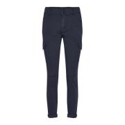 Cargo Broek met Ritsdetails MOS Mosh , Blue , Dames