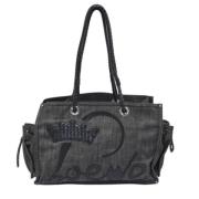 Pre-owned Denim totes Loewe Pre-owned , Black , Dames