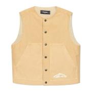 Gewatteerd denimvest Dsquared2 , Beige , Heren