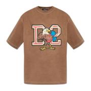 T-shirt met print Dsquared2 , Brown , Heren