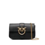 Zwarte Crossbody Tas Pinko , Black , Dames