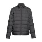 Gewatteerde Zwarte Jassen met Ritssluiting Woolrich , Black , Heren